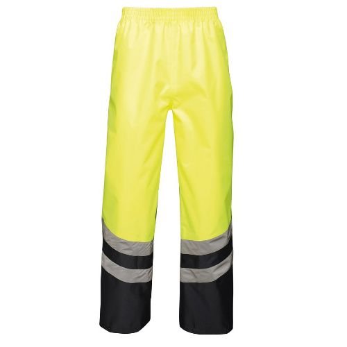 Regatta High Visibility Hi-Vis Pro Overtrousers Yellow/ Navy